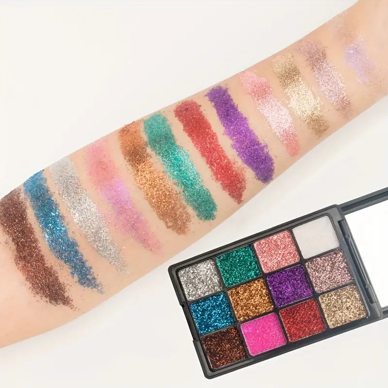 Matte Shimmer Glitter Nude 12 Colors Eyeshadow Palette